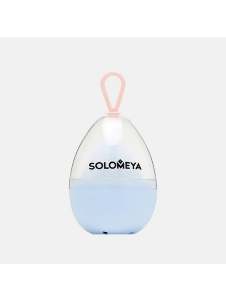 Косметический спонж для макияжа, меняющий цвет Blue-pink Solomeya Color Changing blending sponge Blue-pink